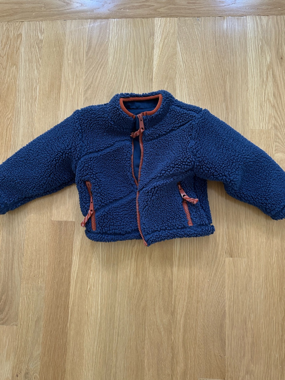 Hanna Andersson fleece, navy, 2T